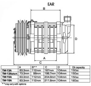 TM16 119-8PK EAR 12V